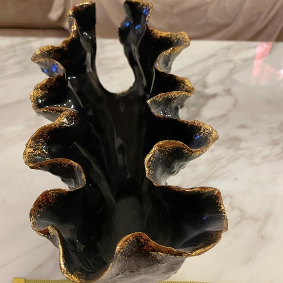 Heidi Schoop, oyster vase, Mid-century Modern, clamshell vase - Picture 2 of 6